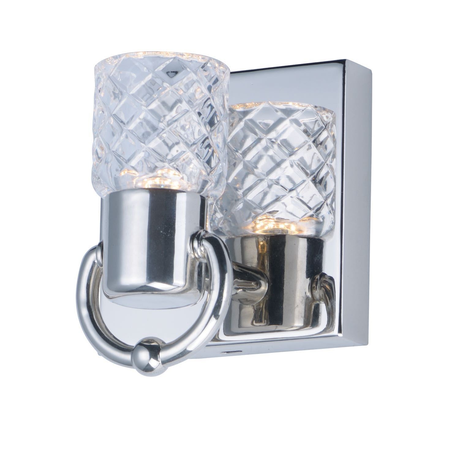 Crystol Sconce Polished Nickel