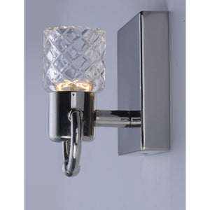 Crystol Sconce Polished Nickel