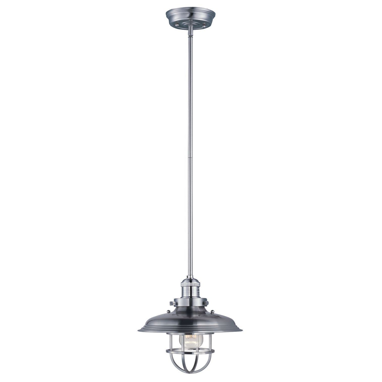 Mini Hi-Bay Pendant Satin Nickel