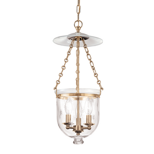 Hampton Mini Pendant Aged Brass - C3