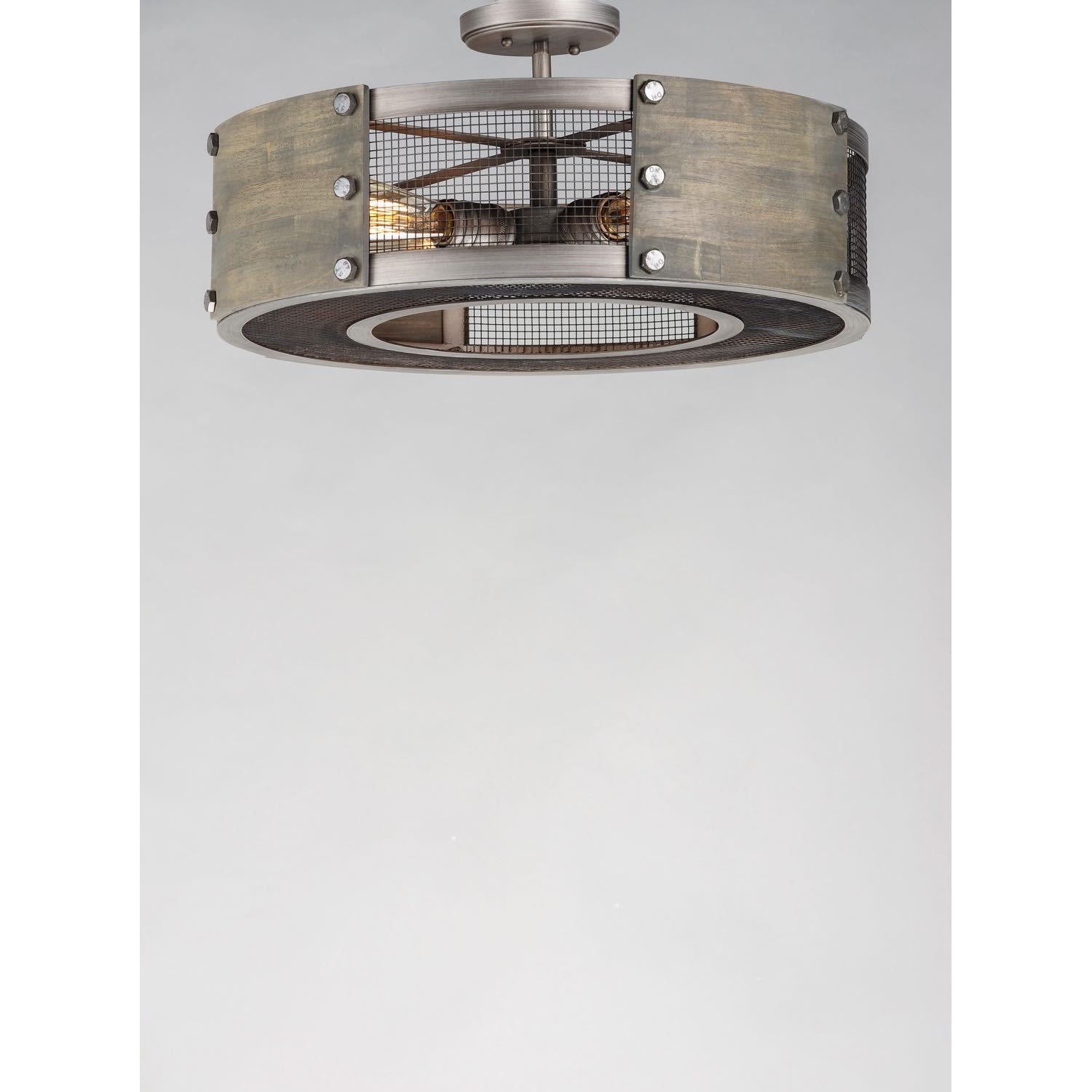 Outland Pendant Barn Wood / Weathered Zinc