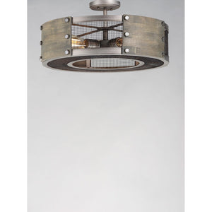 Outland Pendant Barn Wood / Weathered Zinc