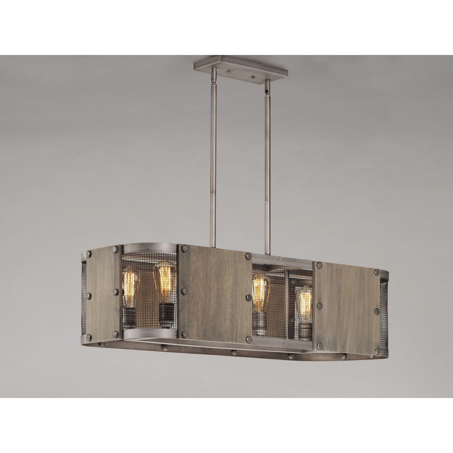 Outland Linear Suspension Barn Wood / Weathered Zinc