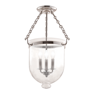 Hampton Semi Flush Mount Polished Nickel - C1