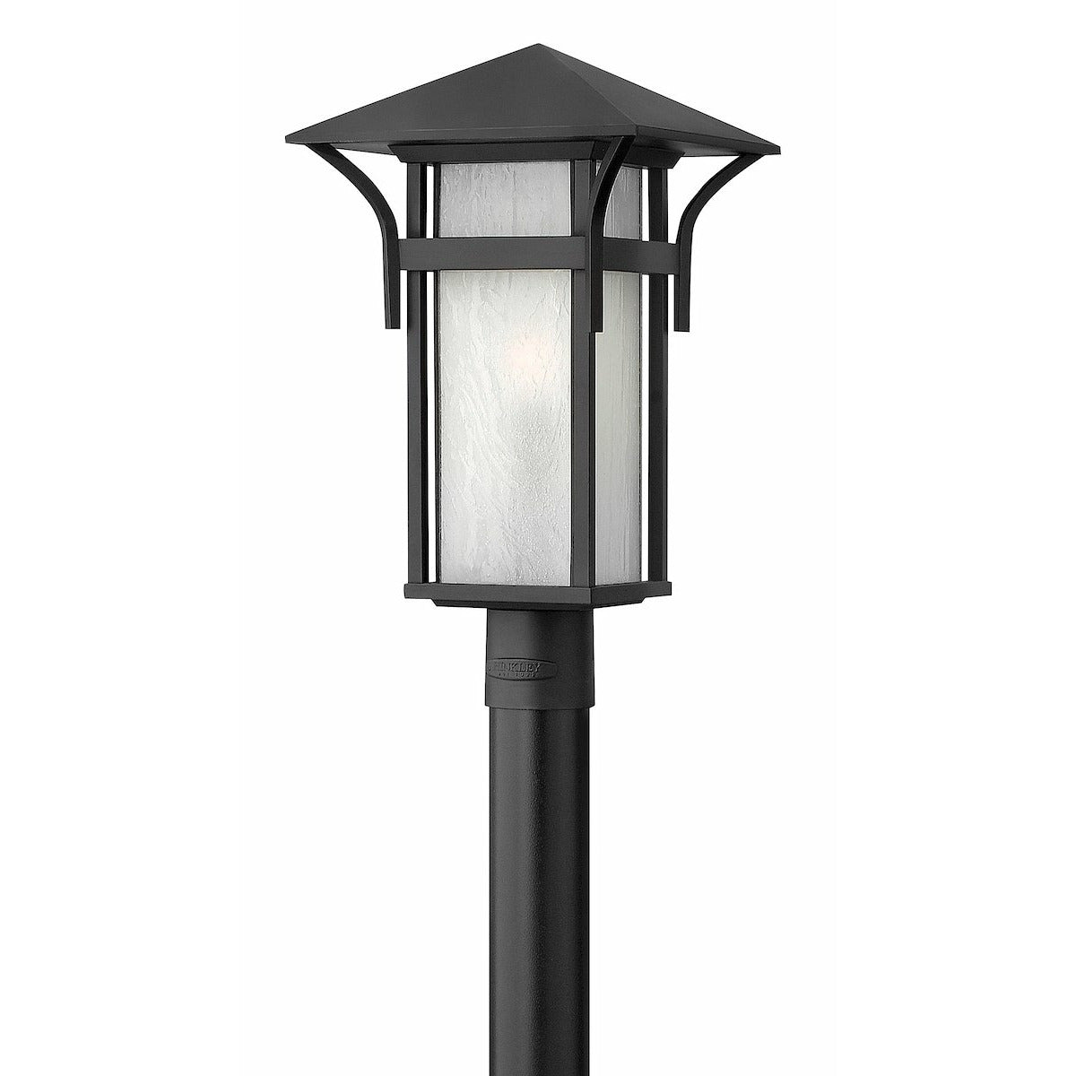Harbor Post Light Satin Black-LED