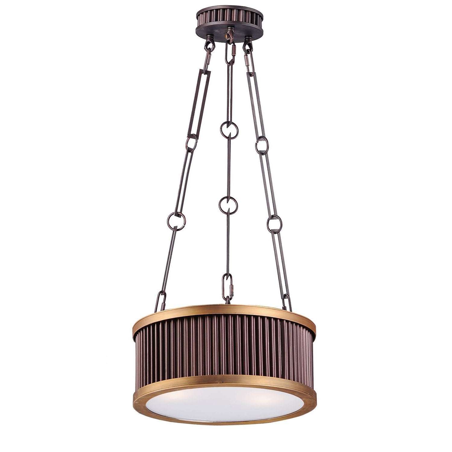 Ruffle Pendant Oil Rubbed Bronze / Burnished Brass