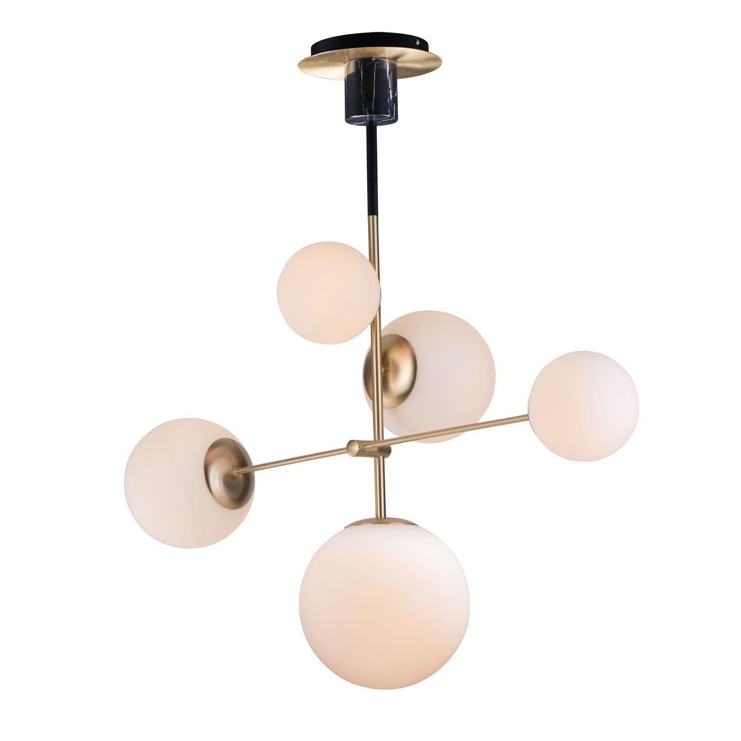 Vesper Pendant Satin Brass / Black