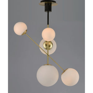 Vesper Pendant Satin Brass / Black