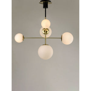 Vesper Pendant Satin Brass / Black