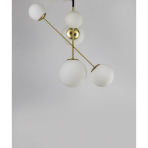 Vesper Pendant Satin Brass / Black