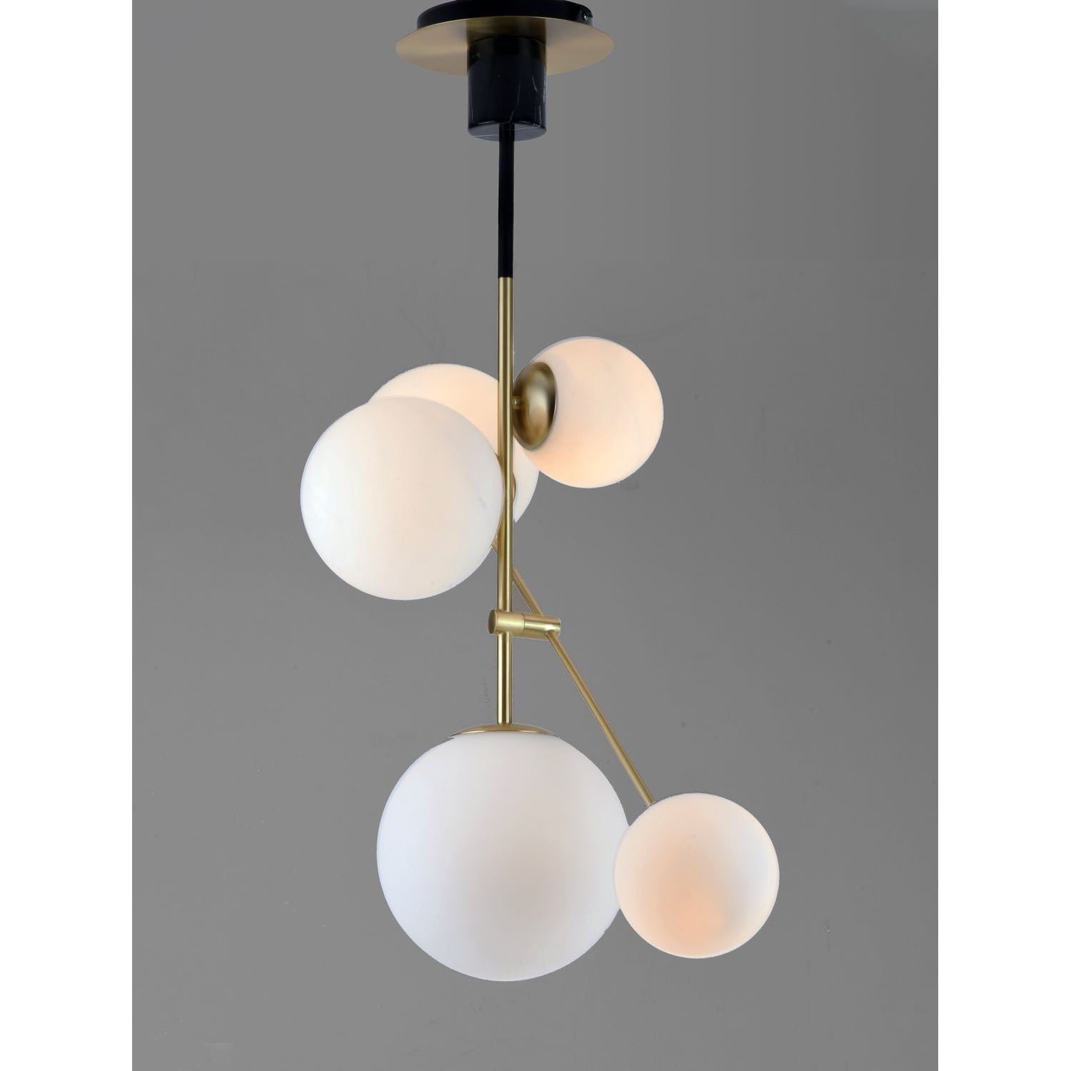 Vesper Pendant Satin Brass / Black