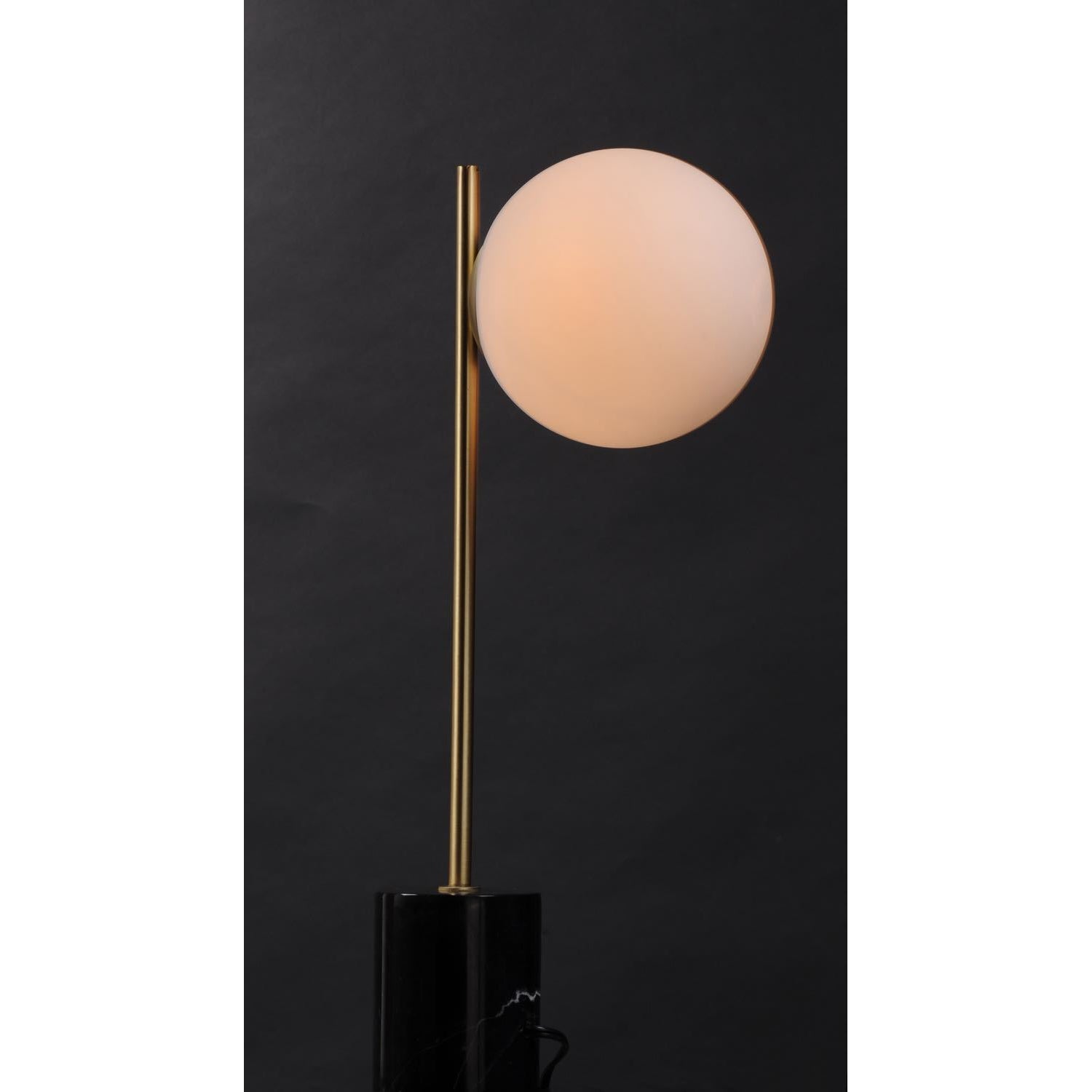 Vesper Table Lamp Satin Brass / Black