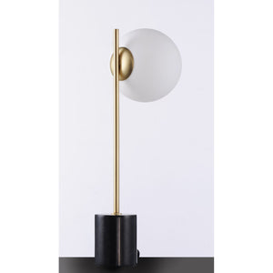 Vesper Table Lamp Satin Brass / Black