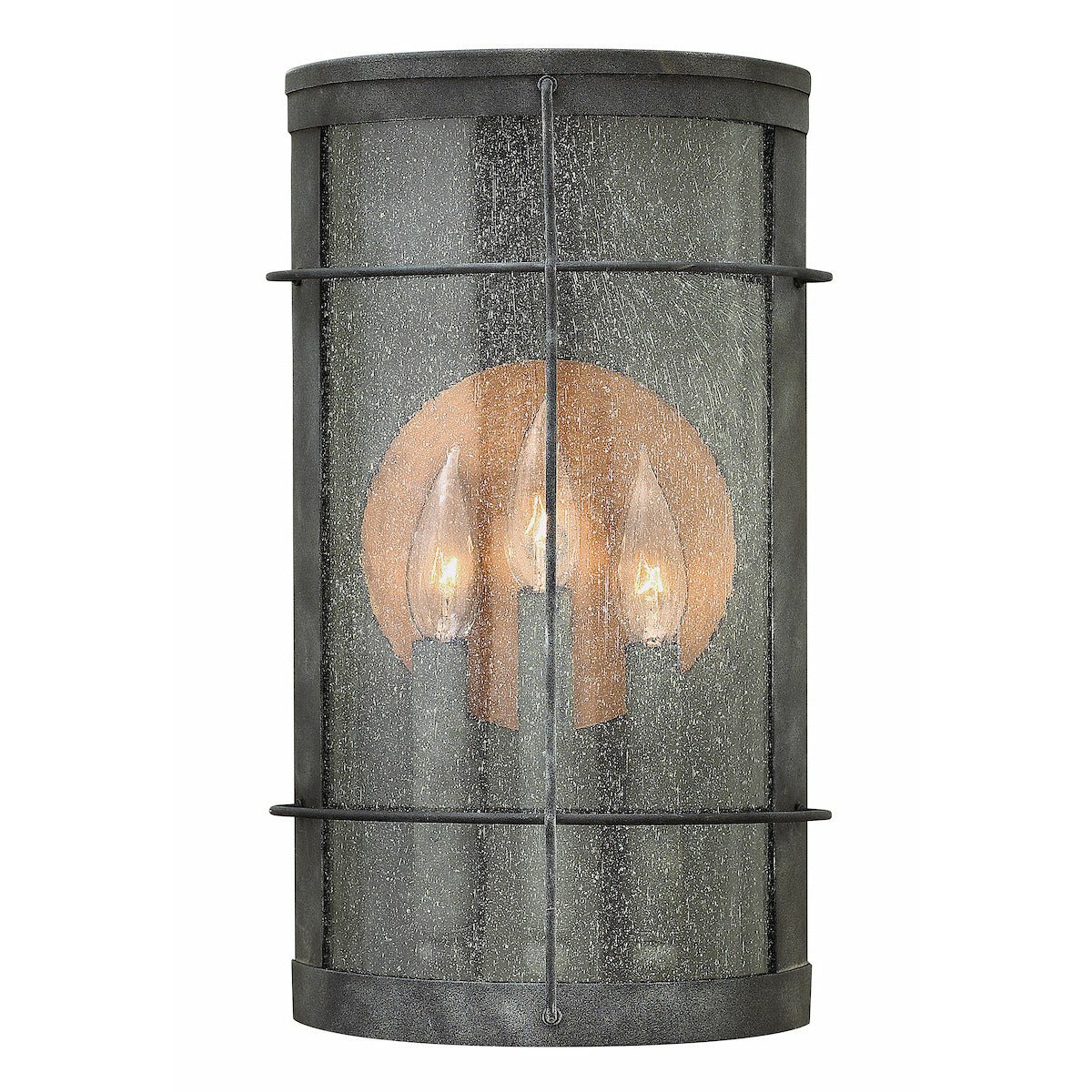 Newport Outdoor Wall Light Aged Zinc