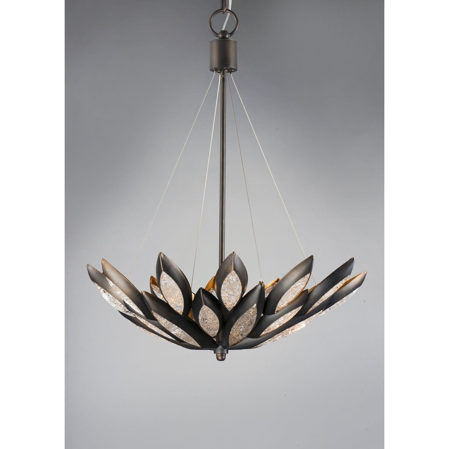 Lotus Pendant Burnished Bronze