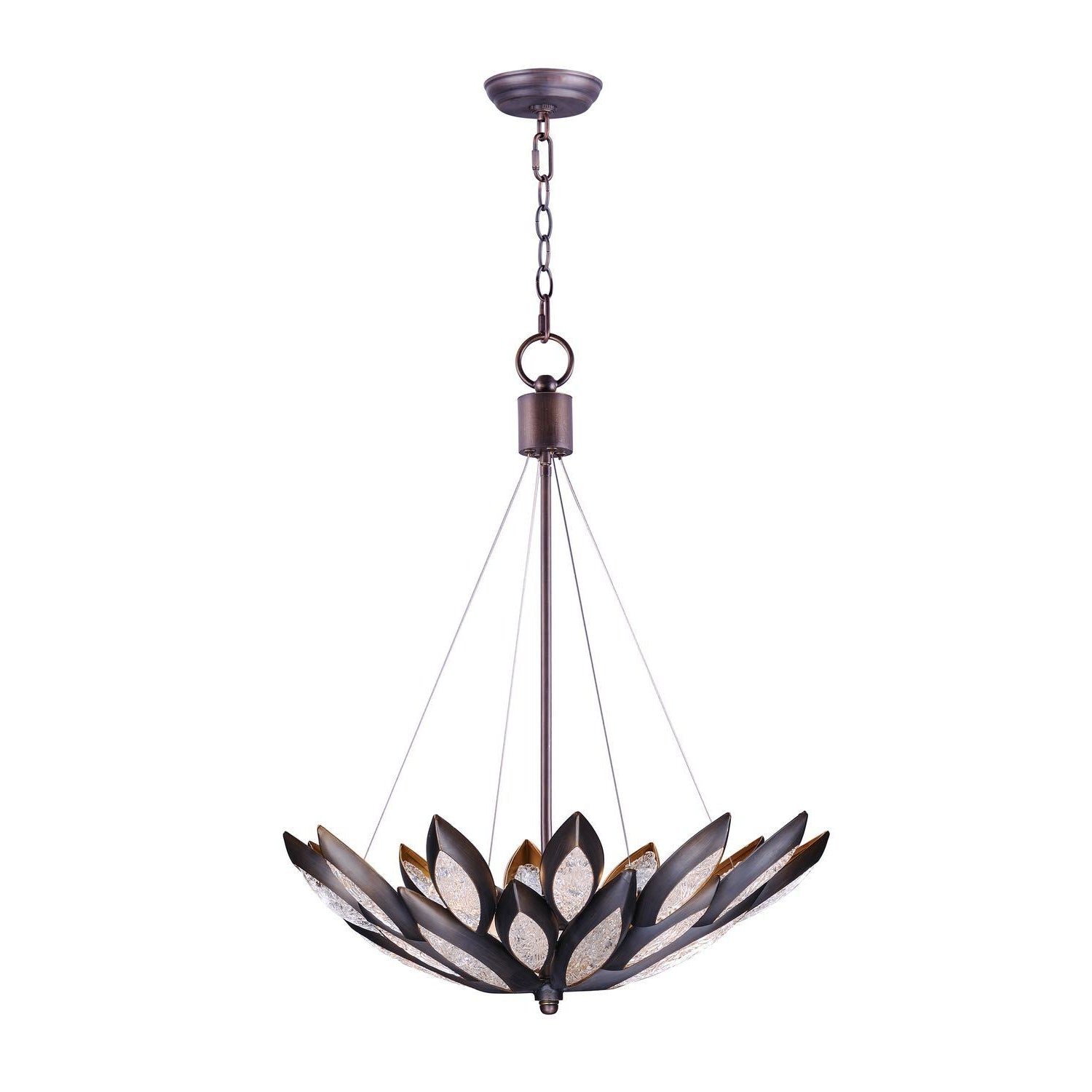 Lotus Pendant Burnished Bronze