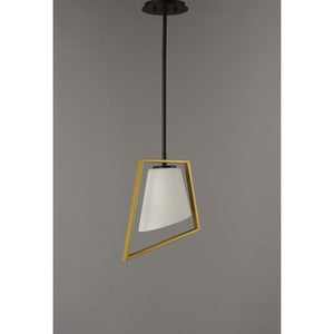 Oblique Pendant Gold / Black