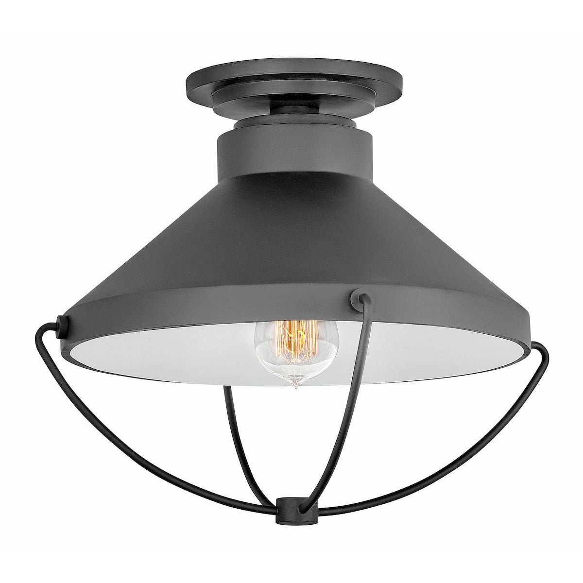 Crew Outdoor Ceiling Light Black