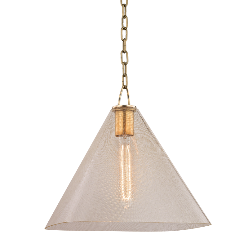 Sanderson Pendant Aged Brass