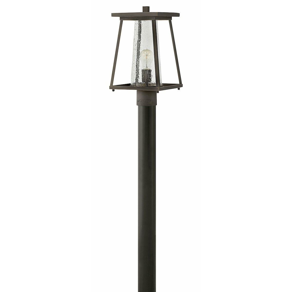 Burke Post Light Oil Rubbed Bronze with Clear glass