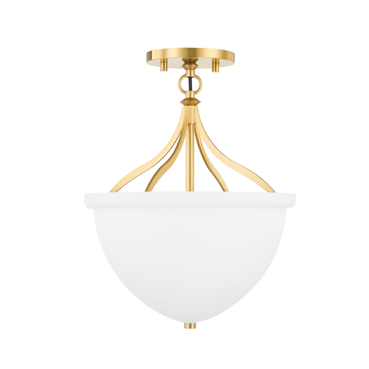 Browne 1 Light Semi Flush