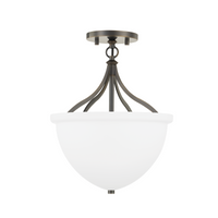 Browne 1 Light Semi Flush