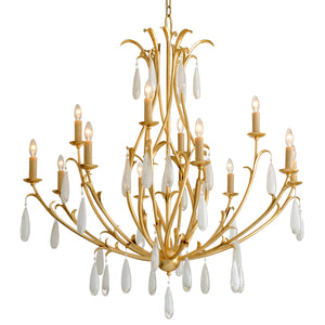Prosecco Chandelier Gold Leaf