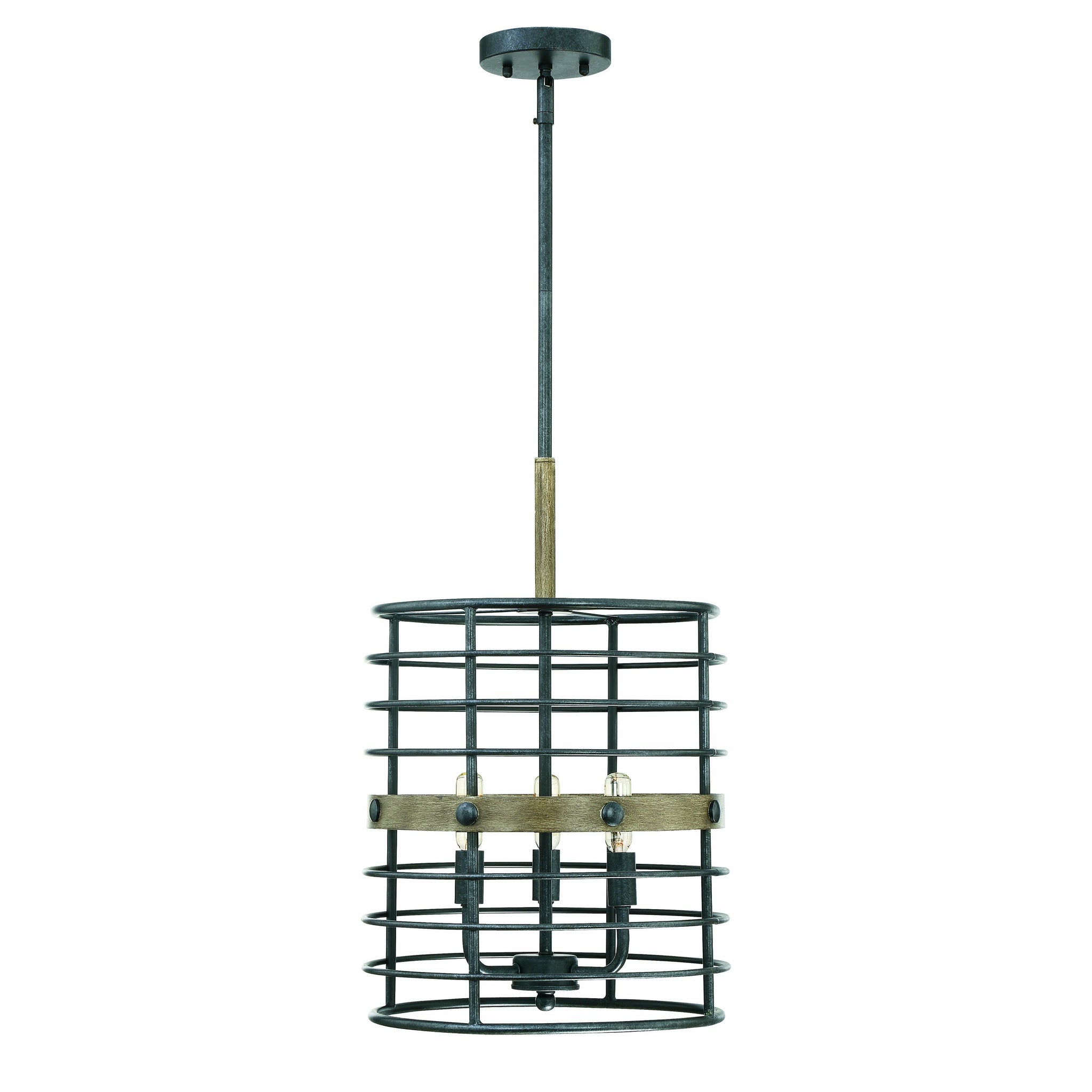 Oakhill Pendant Provincial Wood with Ebony