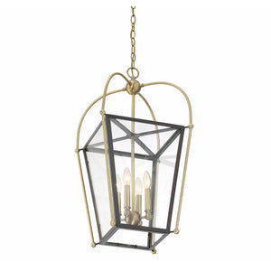 Dunbar Pendant English Bronze & Warm Brass