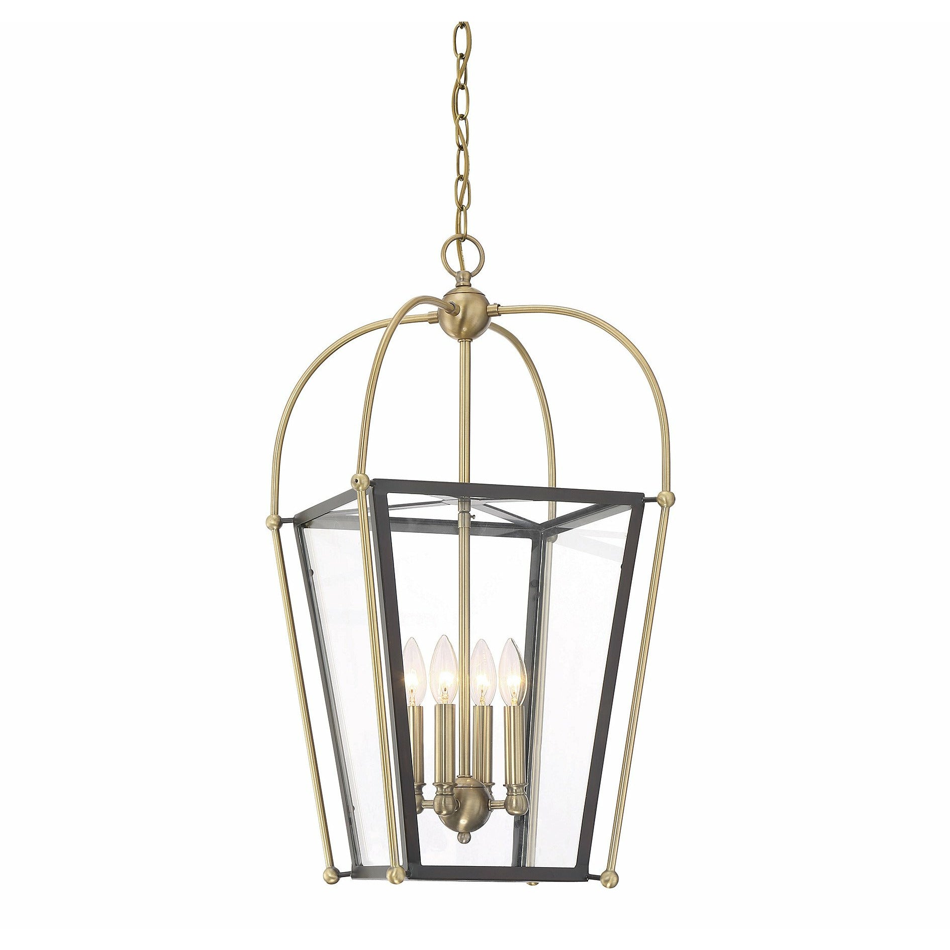 Dunbar Pendant English Bronze & Warm Brass