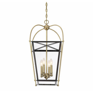 Dunbar Pendant English Bronze & Warm Brass