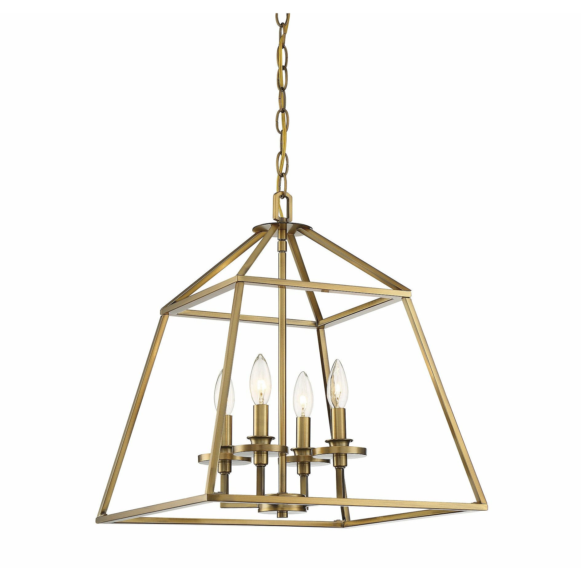 Braxton Pendant Warm Brass