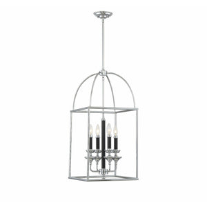 Davidson Pendant Black & Chrome