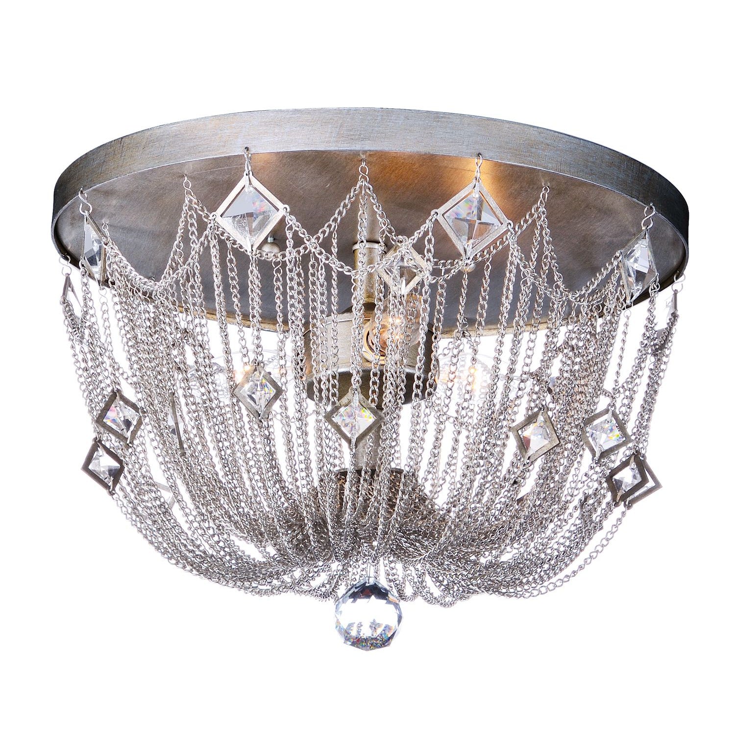 Alessandra Flush Mount Silver Mist