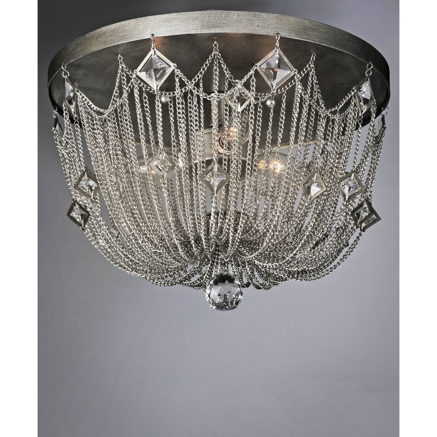 Alessandra Flush Mount Silver Mist