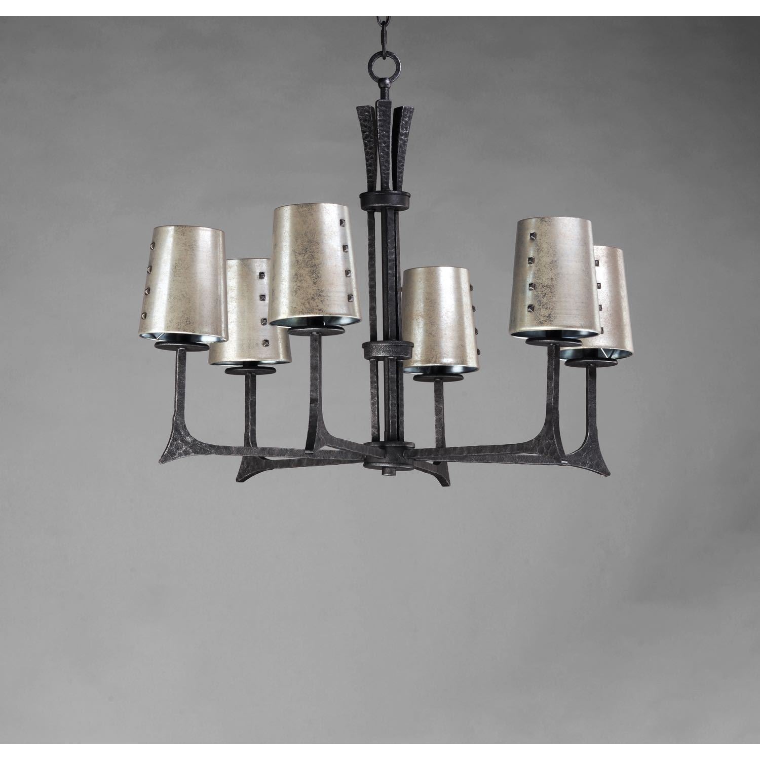 Anvil Chandelier Natural Iron
