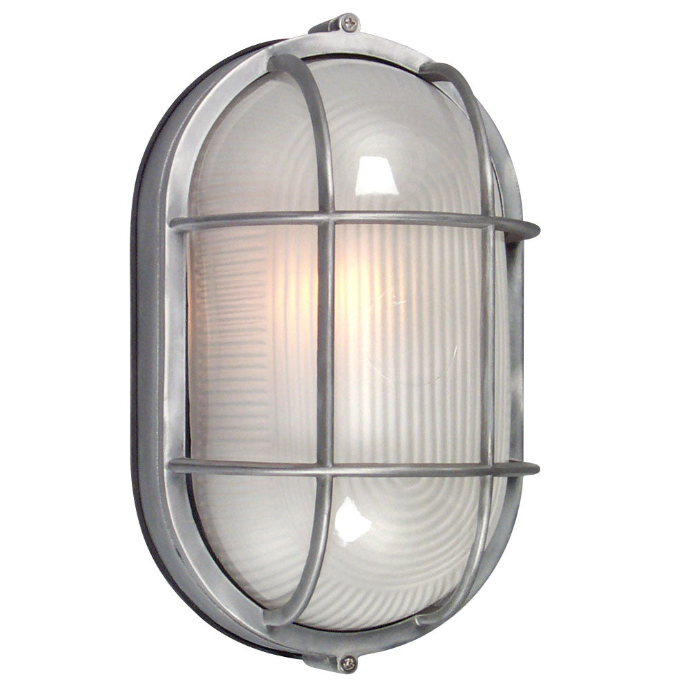 Outdoor Wall Light Satin Aluminum