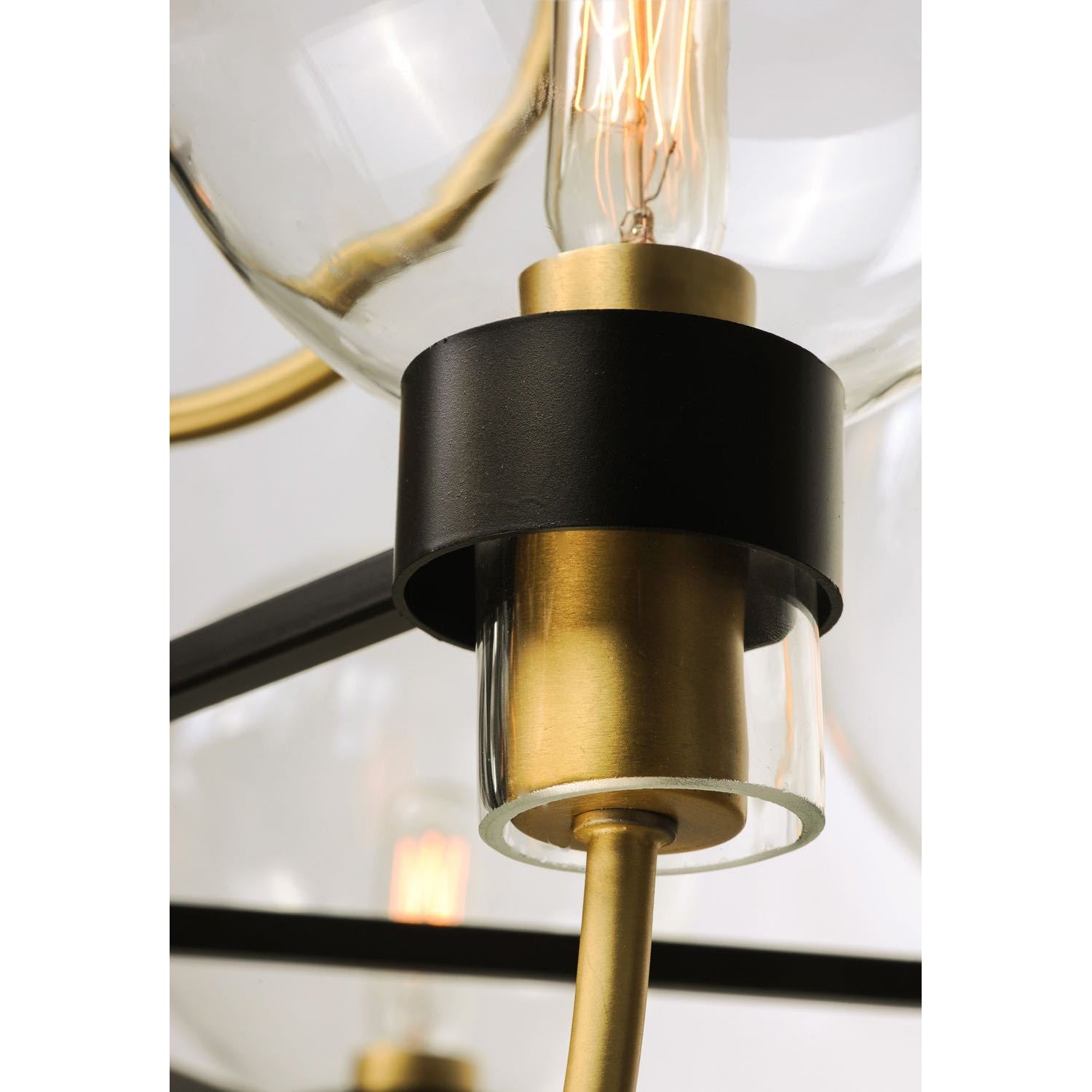 Bauhaus Chandelier Bronze / Satin Brass