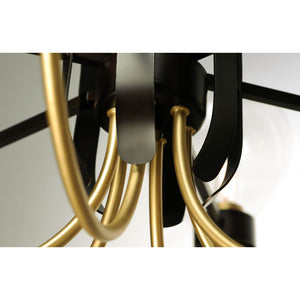 Bauhaus Chandelier Bronze / Satin Brass