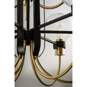 Bauhaus Chandelier Bronze / Satin Brass