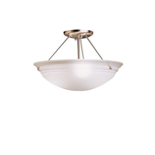 Cove Molding Top Glass Semi Flush Mount