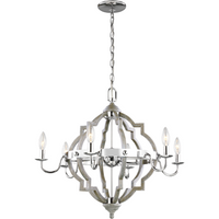 Socorro 6-Light Chandelier (with Bulbs)