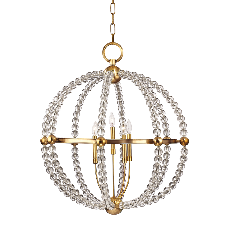 Danville Chandelier Aged Brass