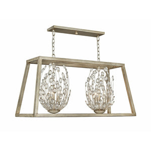 Loren Chandelier Silver Leaf