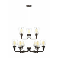 Belton 9-Light Up Chandelier (with Bulbs)