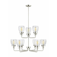 Belton 9-Light Up Chandelier (with Bulbs)