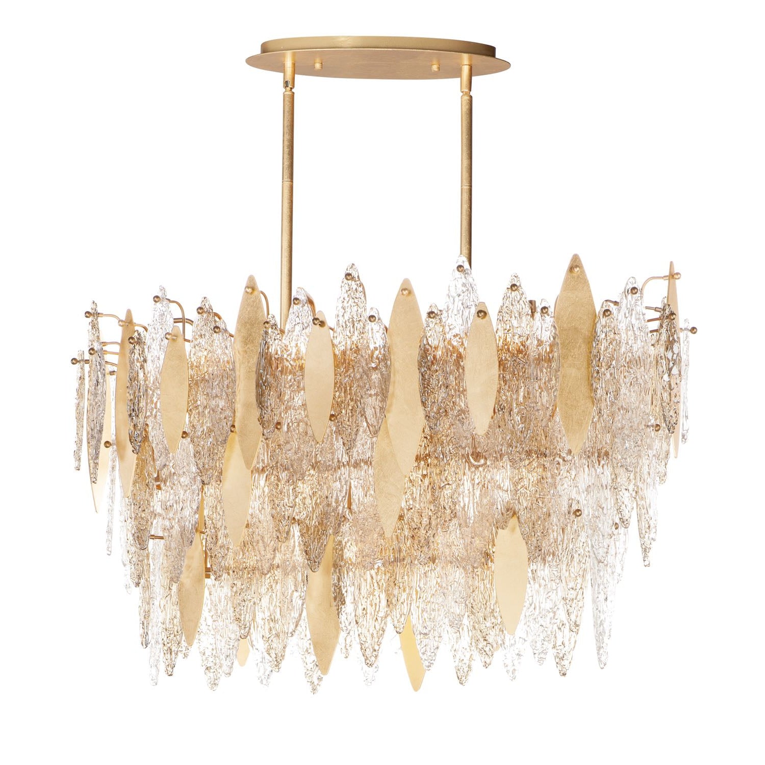 Majestic Chandelier Gold Leaf