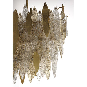 Majestic Chandelier Gold Leaf