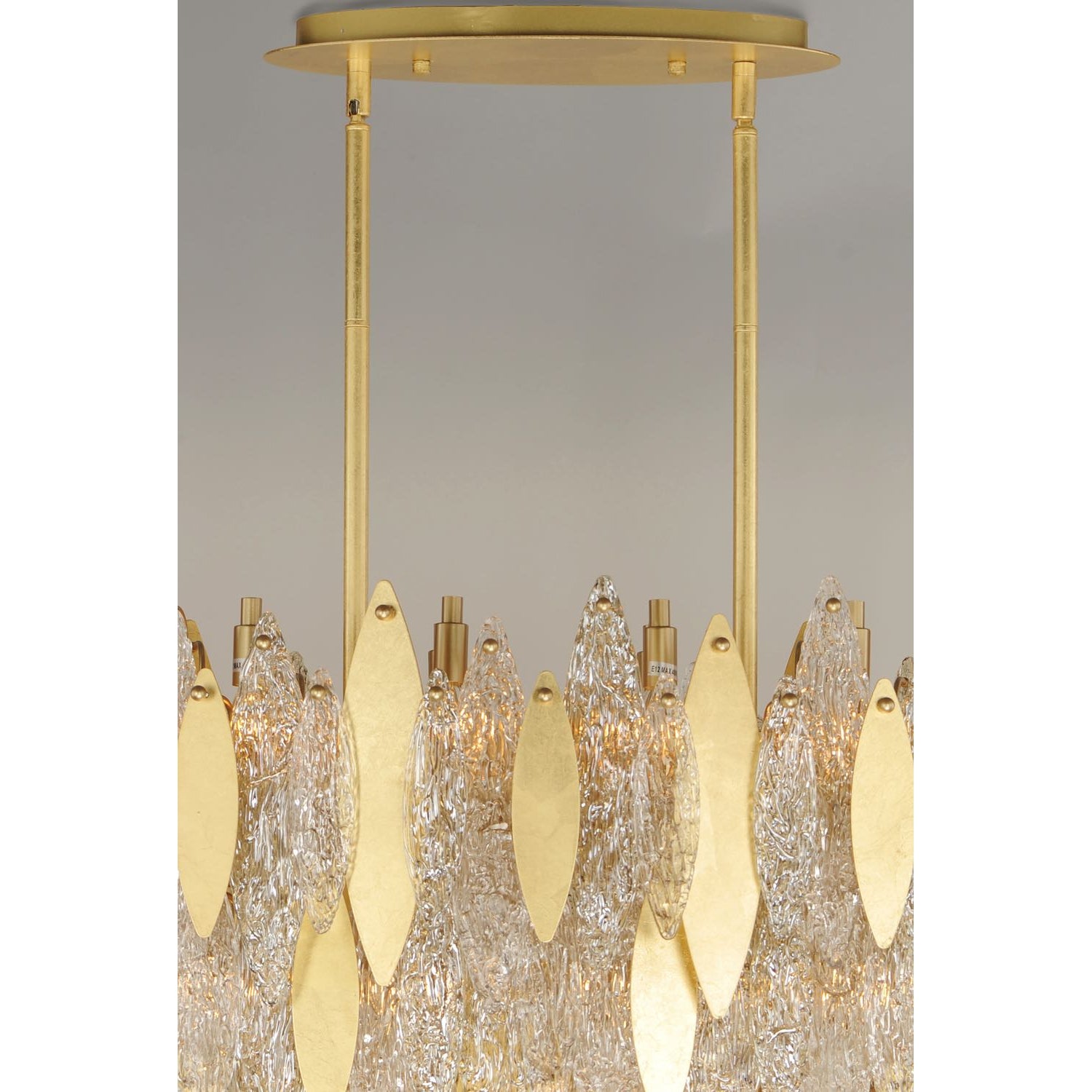 Majestic Chandelier Gold Leaf