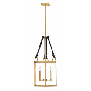 Monroe Chandelier Heritage Brass